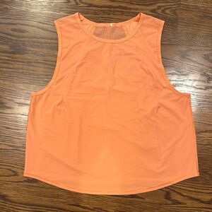 Lululemon Athletica Orange Sleeveless Muscle Tee